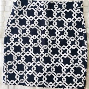 Cute blue and white mini skirt